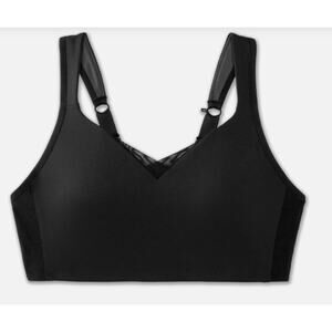 BROOKS Drive Convertible Run Bra 40E  Black Compression Running Walking Trails